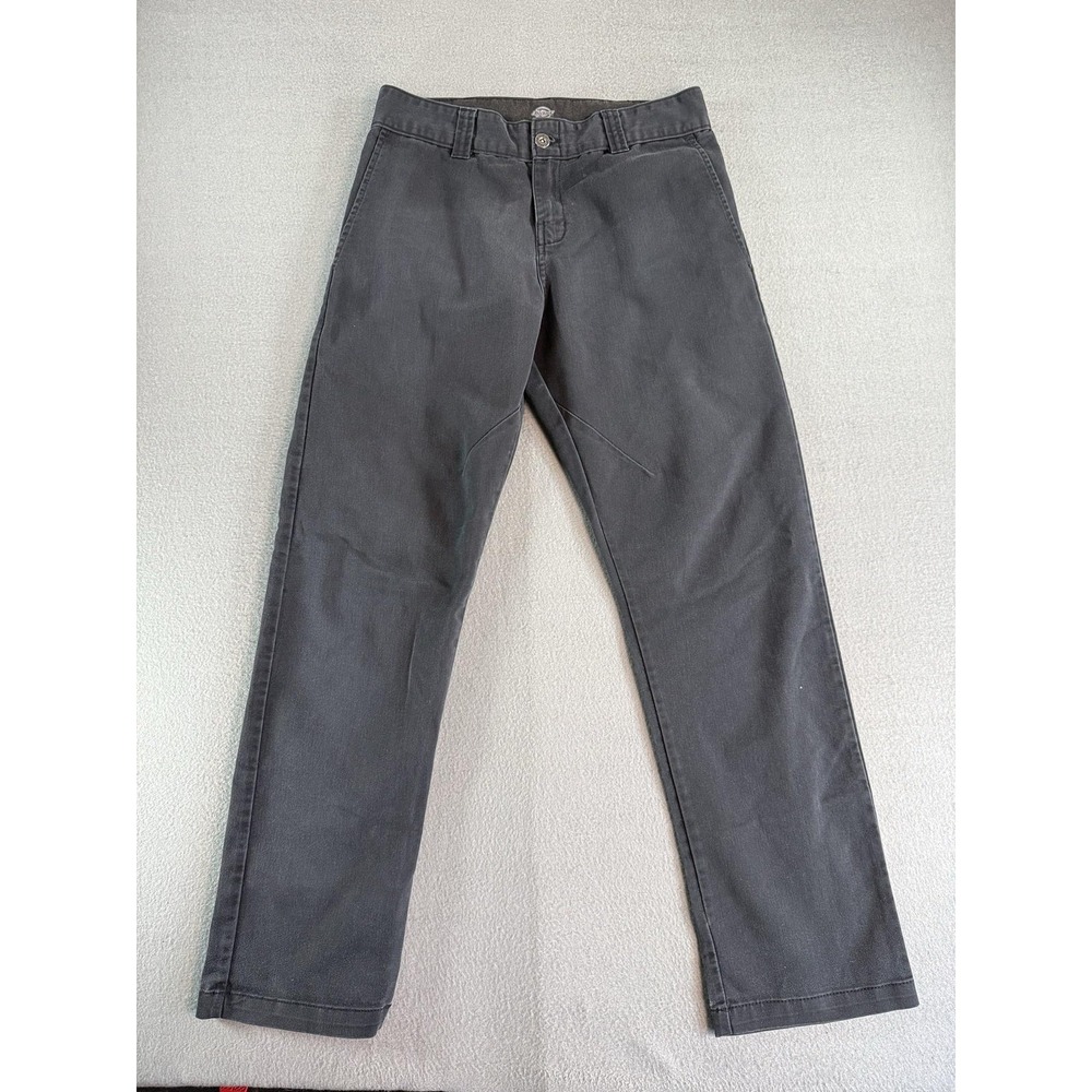 Dickies FLEX '67 Pants Mens 30x32 Gray Slim Taper Stretch Chino Workwear